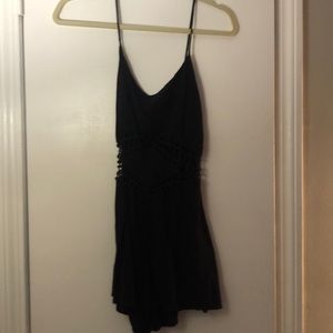 black romper with cut out